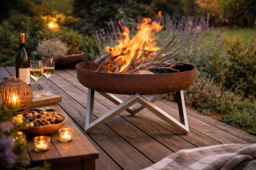 Preview: Design - Feuerschale "Z" Größe Super XXL Ø 79 cm